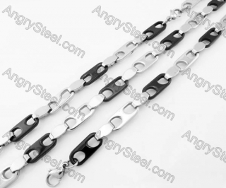 Steel Bracelet and Necklace Set KJS750016