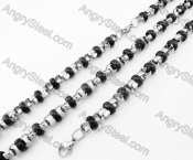 Steel Bracelet and Necklace Set KJS750017