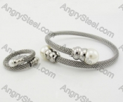 Wire Bracelet and Ring KJS450021