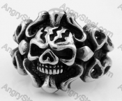 Stainless Steel Skull Ring KJR350340