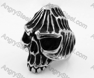 Stainless Steel Skull Ring KJR350348