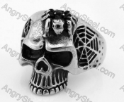 Stainless Steel Spider Skull Ring KJR350352