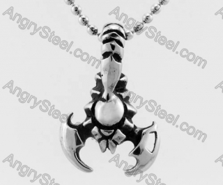 Stainless Steel Scorpion Pendant KJP350227