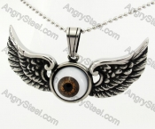 Steel Wings Brown Eyes Pendant KJP350250