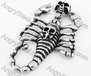 Stainless Steel Skull Scorpion Pendant KJP170722