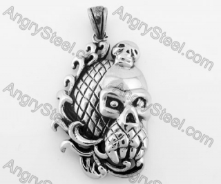 Stainless Steel Skull Pendant KJP170744