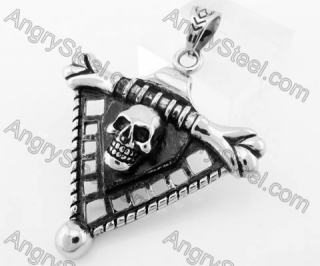 Stainless Steel Skull Pendant KJP170747