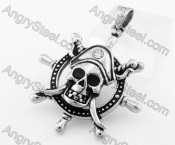 Stainless Steel Skull Pendant KJP170754