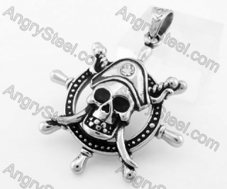 Stainless Steel Skull Pendant KJP170754