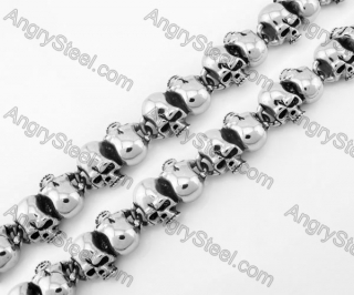 Stainless Steel Skull Necklace KJN170046