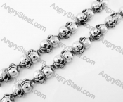 Stainless Steel Skull Necklace KJN170047