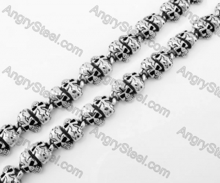 Stainless Steel Skull Necklace KJN170048