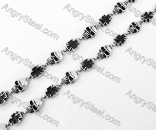 Stainless Steel Skull Necklace KJN170053