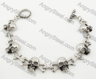 Stainless Steel Skull Bracelet KJB170272