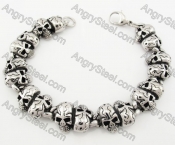 Stainless Steel Skull Bracelet KJB170280