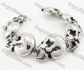 Stainless Steel Skull Bracelet KJB170282