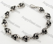 Stainless Steel Skull Bracelet KJB170283