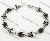 Stainless Steel Skull Bracelet KJB170287