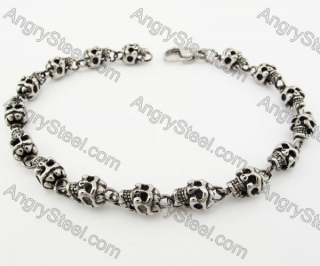 Stainless Steel Skull Bracelet KJB170288