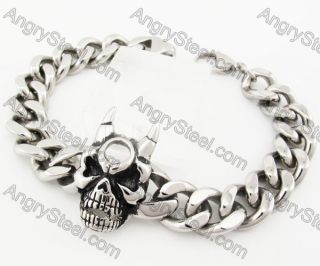 Stainless Steel Skull Bracelet KJB170290