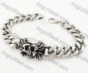 Stainless Steel Skull Bracelet KJB170291