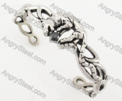 Stainless Steel Wolf Bangle KJB170295