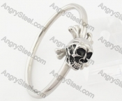 Stainless Steel Skull Bangle KJB170296