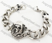 Stainless Steel Skull Bracelet KJB170294