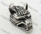 Stainless Steel Wolf Pendant KJP090463