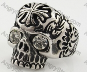 Stainless Steel Skull Ring KJR090375