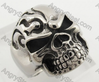 Stainless Steel Skull Ring KJR090396