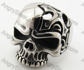 Stainless Steel Skull Ring KJR090397