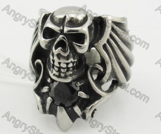 Stainless Steel Skull Ring KJR090403