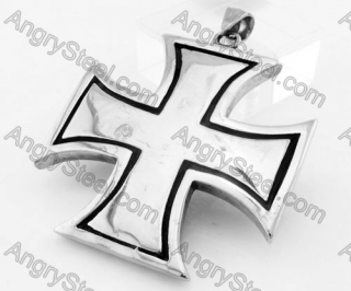 Stainless Steel Iron Cross Pendant KJP370077