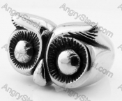 Stainless Steel Owl Ring KJR370580