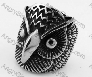 Stainless Steel Owl Ring KJR370585