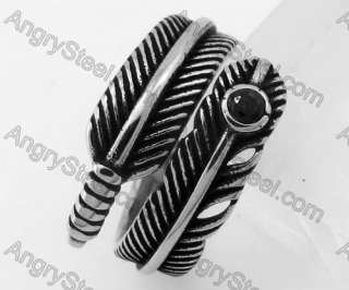 Steel Feather Ring KJR370594