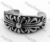 Steel Floral Ring KJR370596