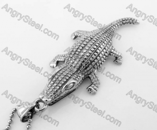 Stainless Steel Crocodile Pendant KJP780008