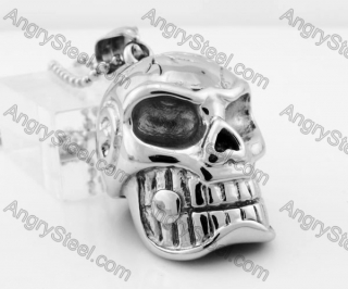 Stainless Steel Skull Pendant KJP780011