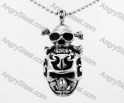 Stainless Steel Skull Pendant KJP780015