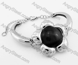 Stainless Steel Flower Bracelet KJB780003