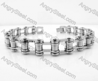 215mm long 11mm wide Steel Bicycle Chain Bracelet KJB100133