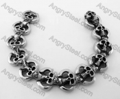 Stainless Steel Skull Bracelet KJB100137