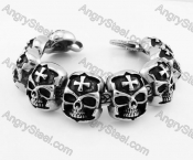 Stainless Steel Skull Bracelet KJB100142