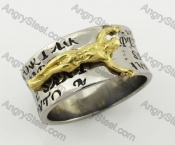 Stainless Steel Jesus Ring KJR350358