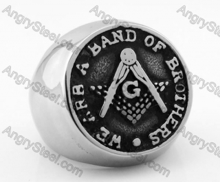 Stainless Steel Masonic Ring KJR350373