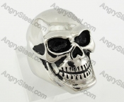 Big Stainless Steel Skull Ring KJR550075