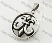 Stainless Steel Fleur De Lis Pendant KJP370081