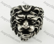 Stainless Steel Lion Ring KJR370613